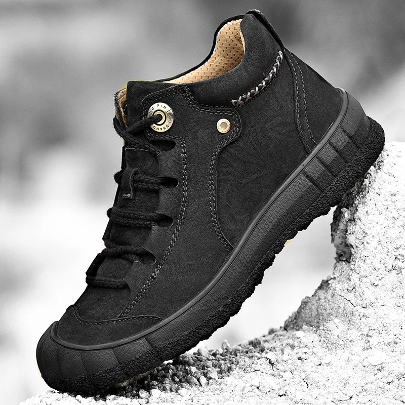 Premium Winter Leather Hiking Boots