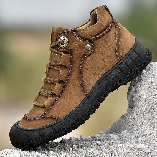 Premium Winter Leather Hiking Boots