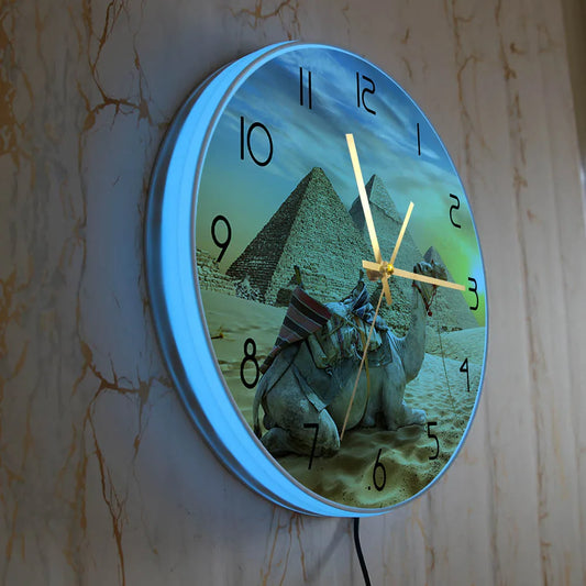 Aura - Pyramid Lighting Wall Clock