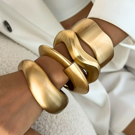 Golden Aura Statement Bangles